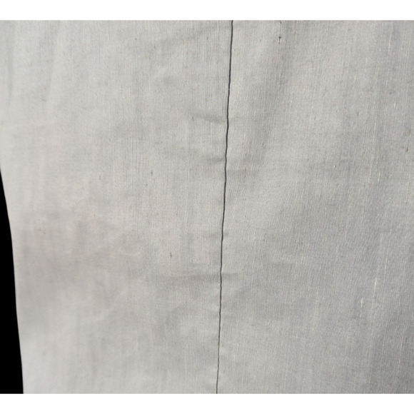 Crea Concept Gray Linen Blend Long Sleeve V Neck Wrap Blouse Top Size 40 Medium - Picture 10 of 12